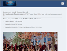 Tablet Screenshot of bernardsband.org